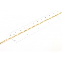 Soldered 4X2mm chain gold stainless steel 